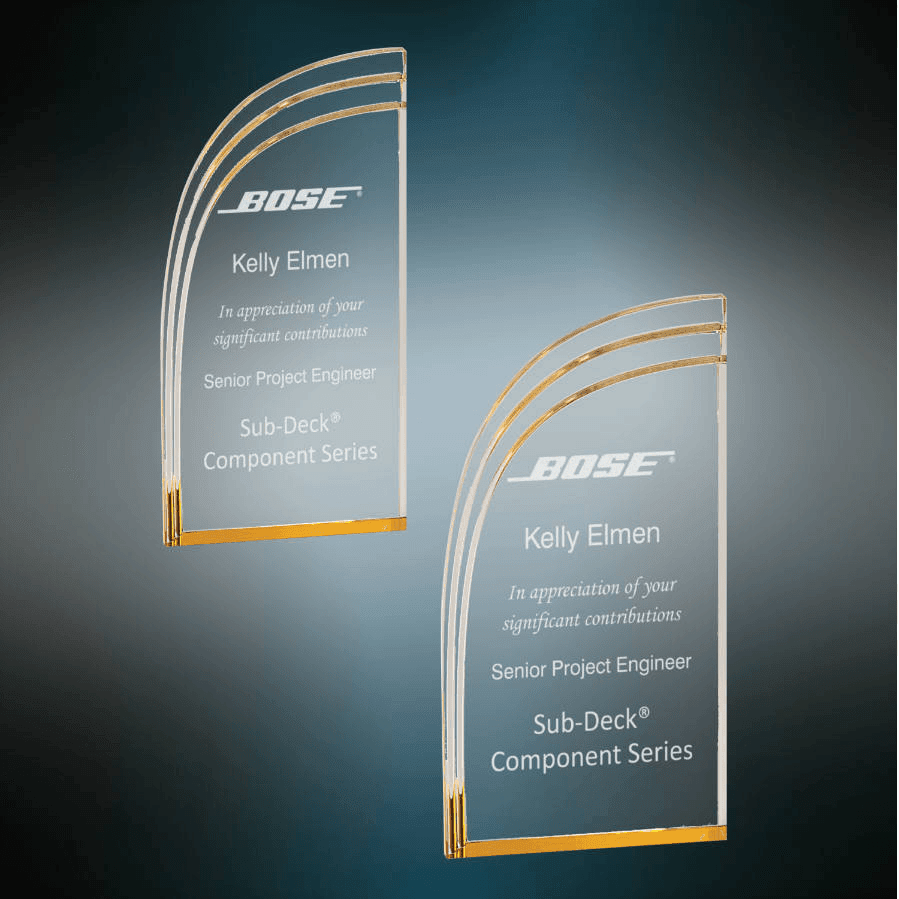 Gold Wave Acrylic Blank Sample Set