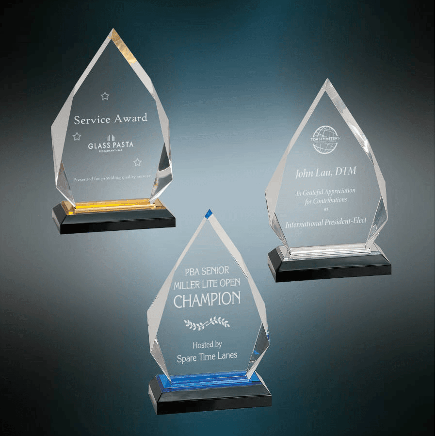 7 3/4" Diamond Impress Acrylic Sample Set