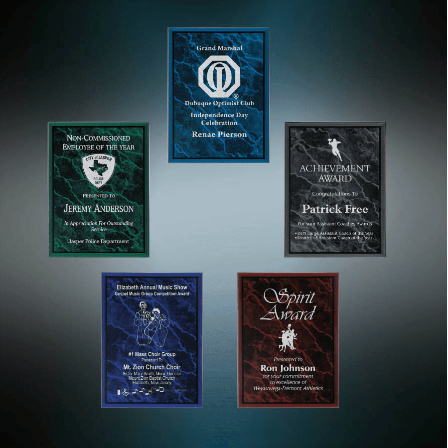 Acrylic Plaque Plate Blank Sample Set