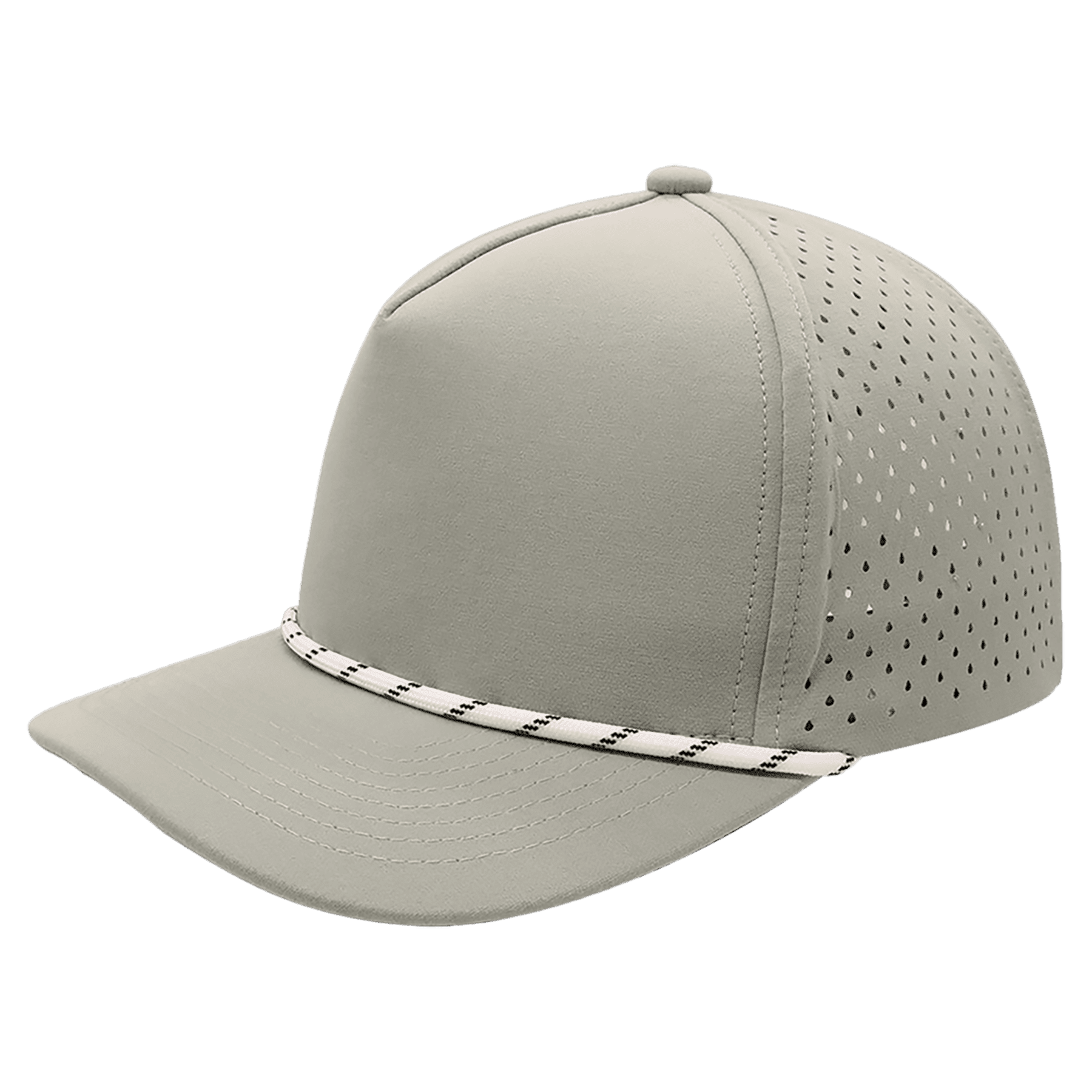 Light Gray/Light Gray with White Rope BrimCo Performance Hat