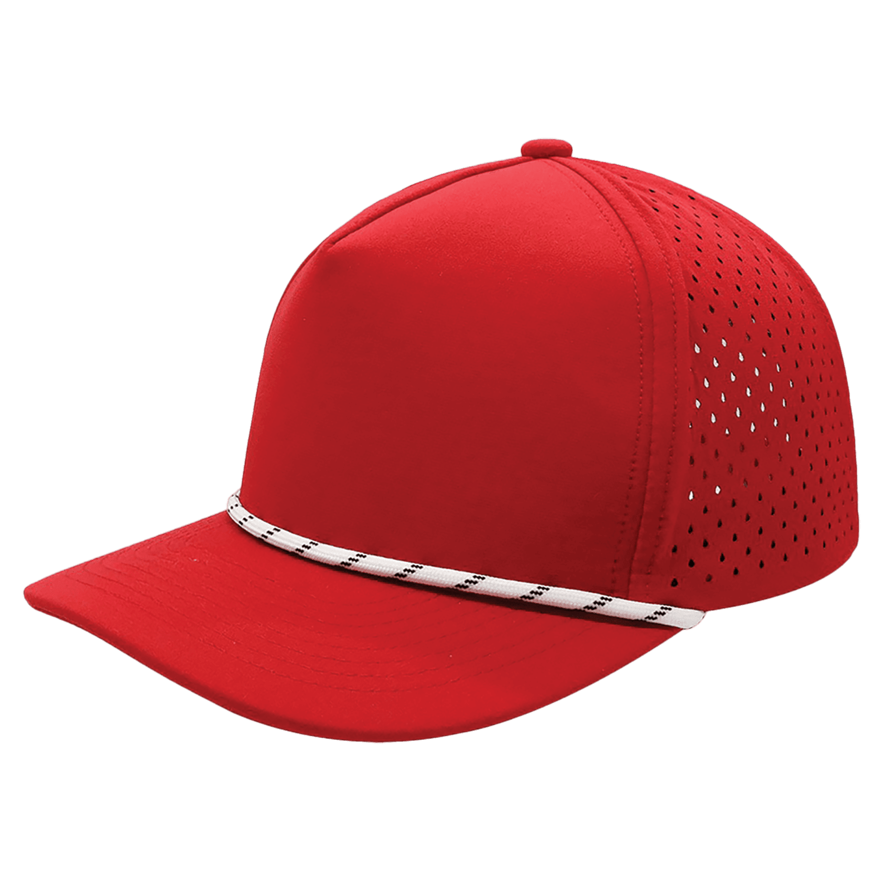 Red/Red with White Rope BrimCo Performance Hat