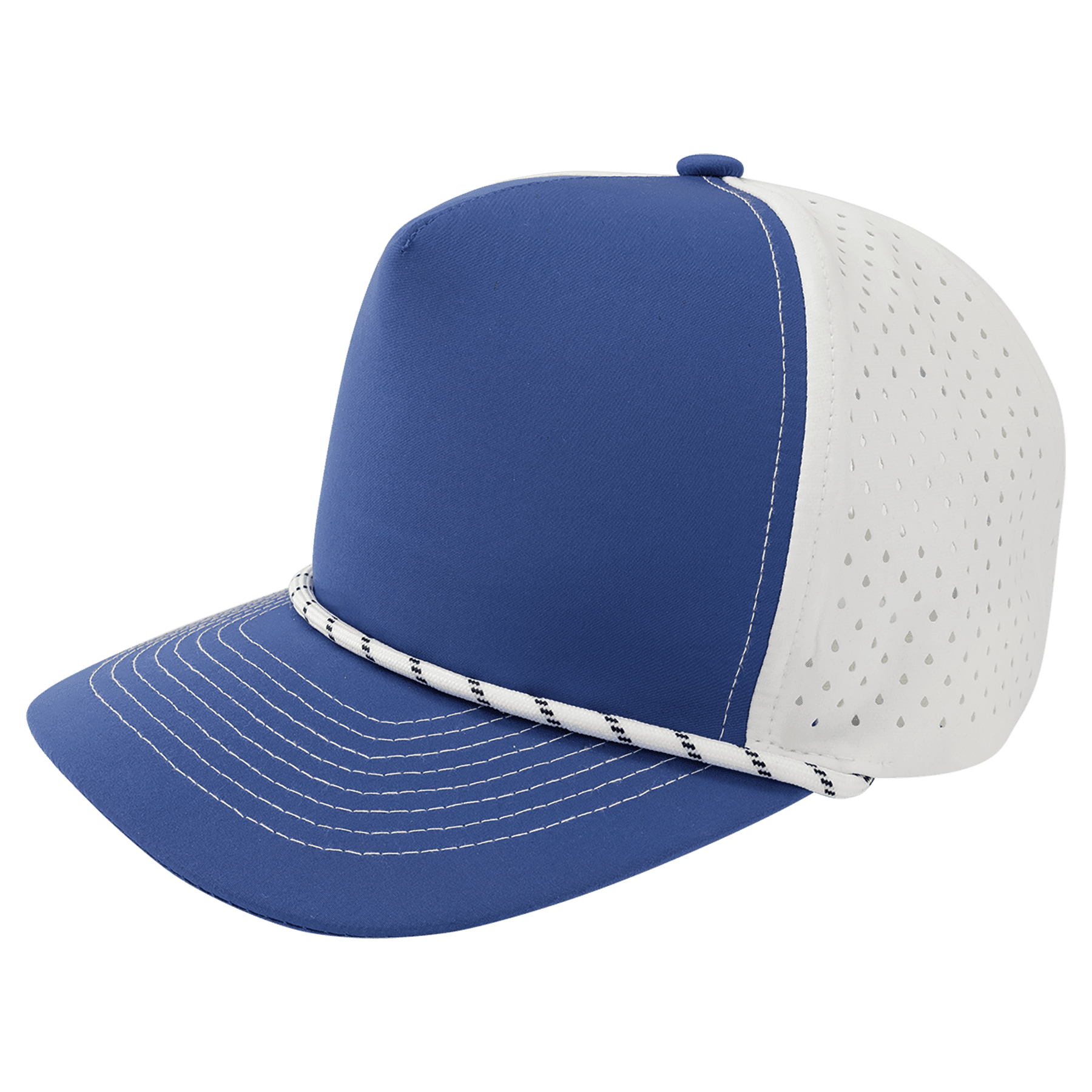 Royal Blue/White with White Rope BrimCo Performance Hat