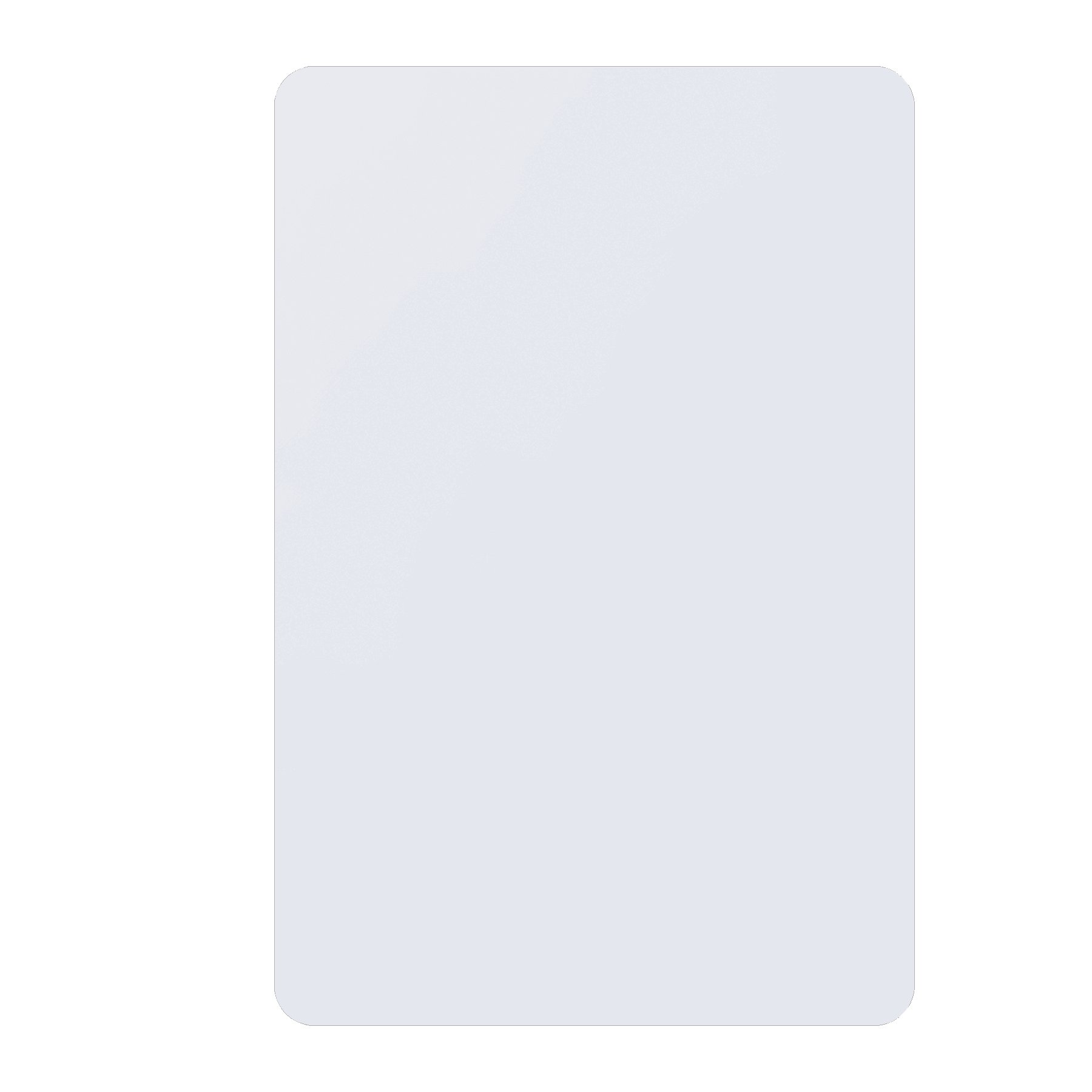 12" x 18" Ultra White Aluminum Sign Blank, 3/4" Radius Corners, 0.063"     Thick