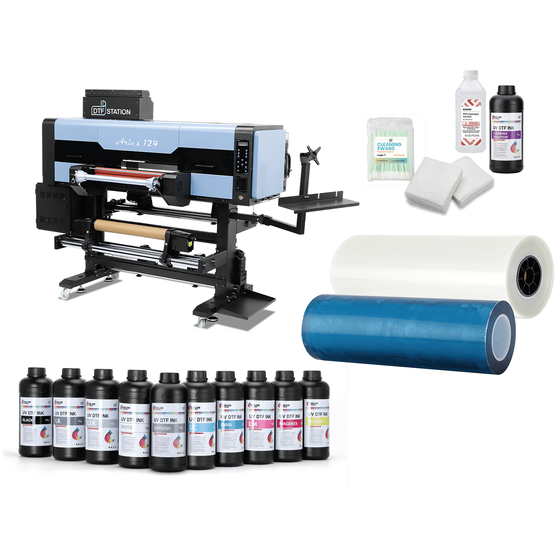 DTF Station Aries 124 UV Printer Bundle with On-Site Training