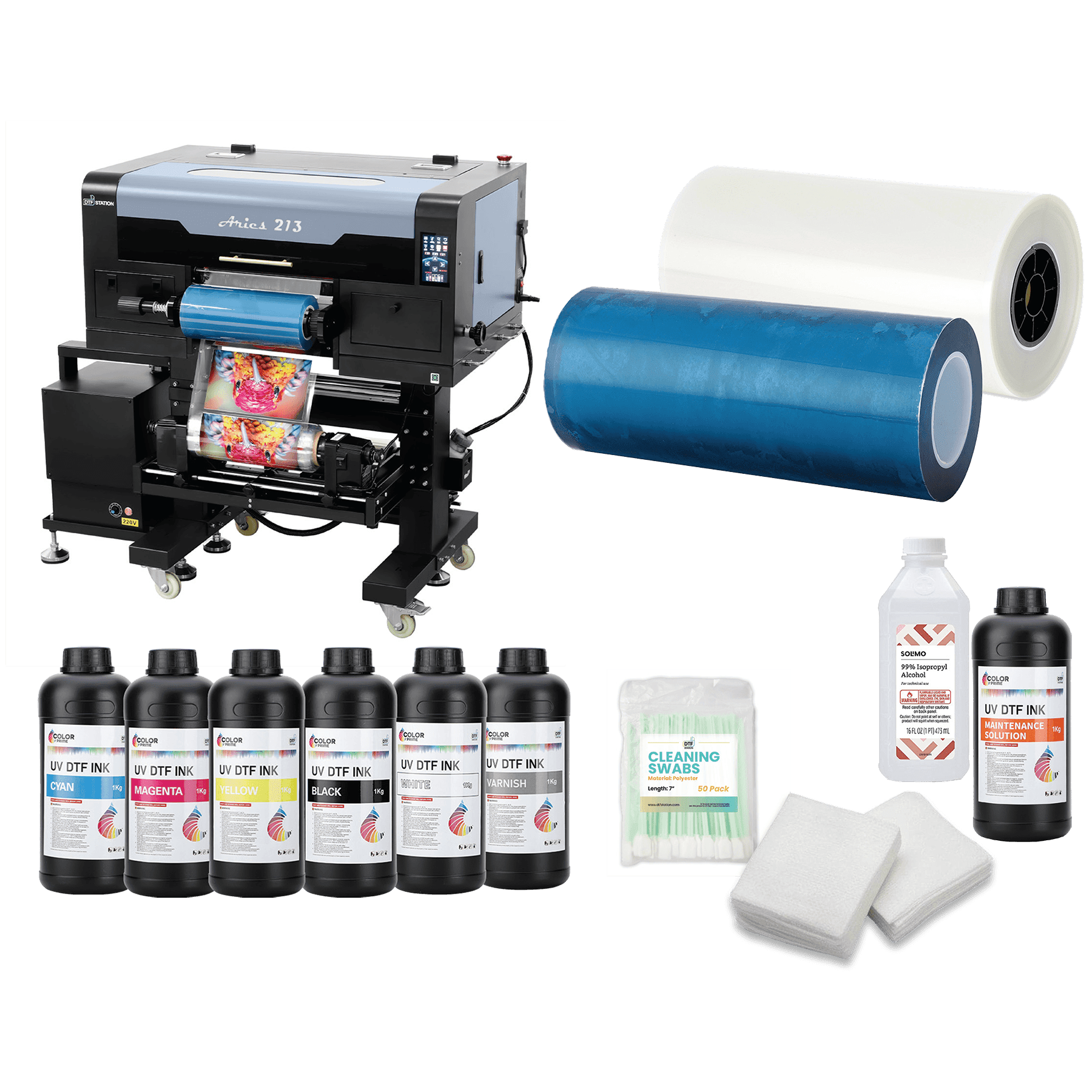 DTF Station Aries 213 UV Printer Bundle with On-Site Training