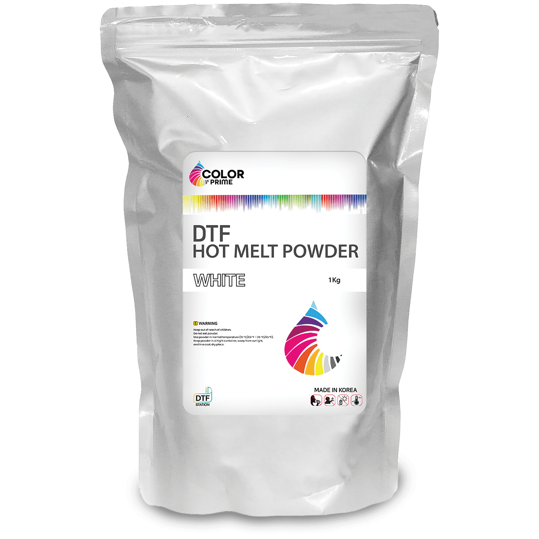 DTF Station White Color Prime Hot Melt Powder, 1.0 kg