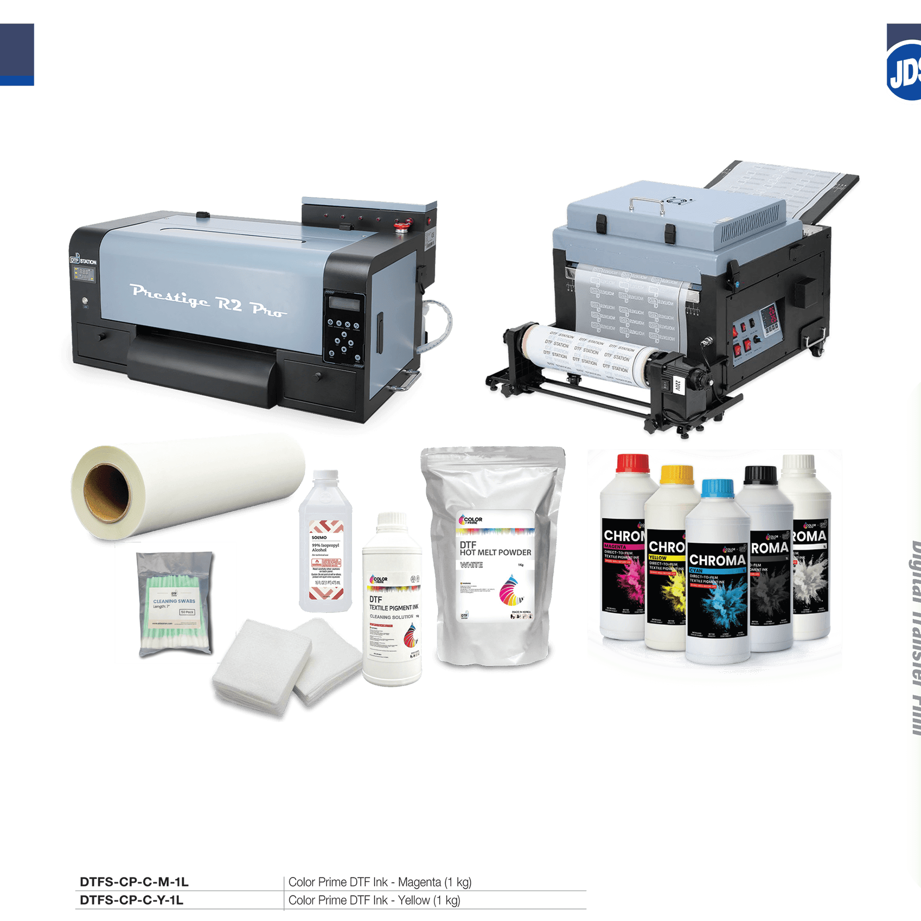 DTF Station Presitge R2 Pro Printer Bundle with Miro 13 Max Shaker and On-Site Training