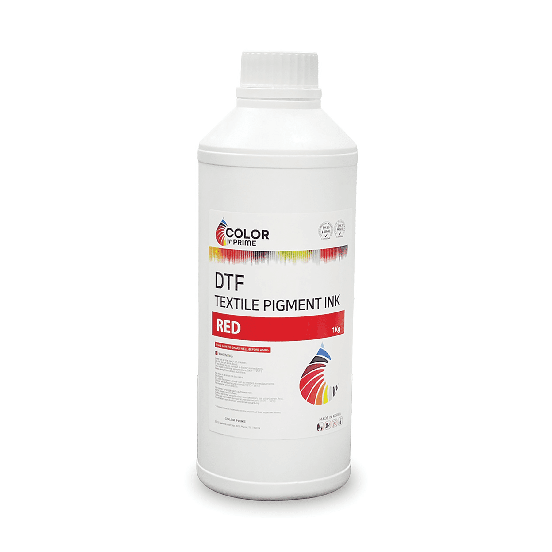 DTF Station Red Color Prime DTF Ink, speciality color for Prestige XL2 Pro and Prestige XL3, 1.0 kg