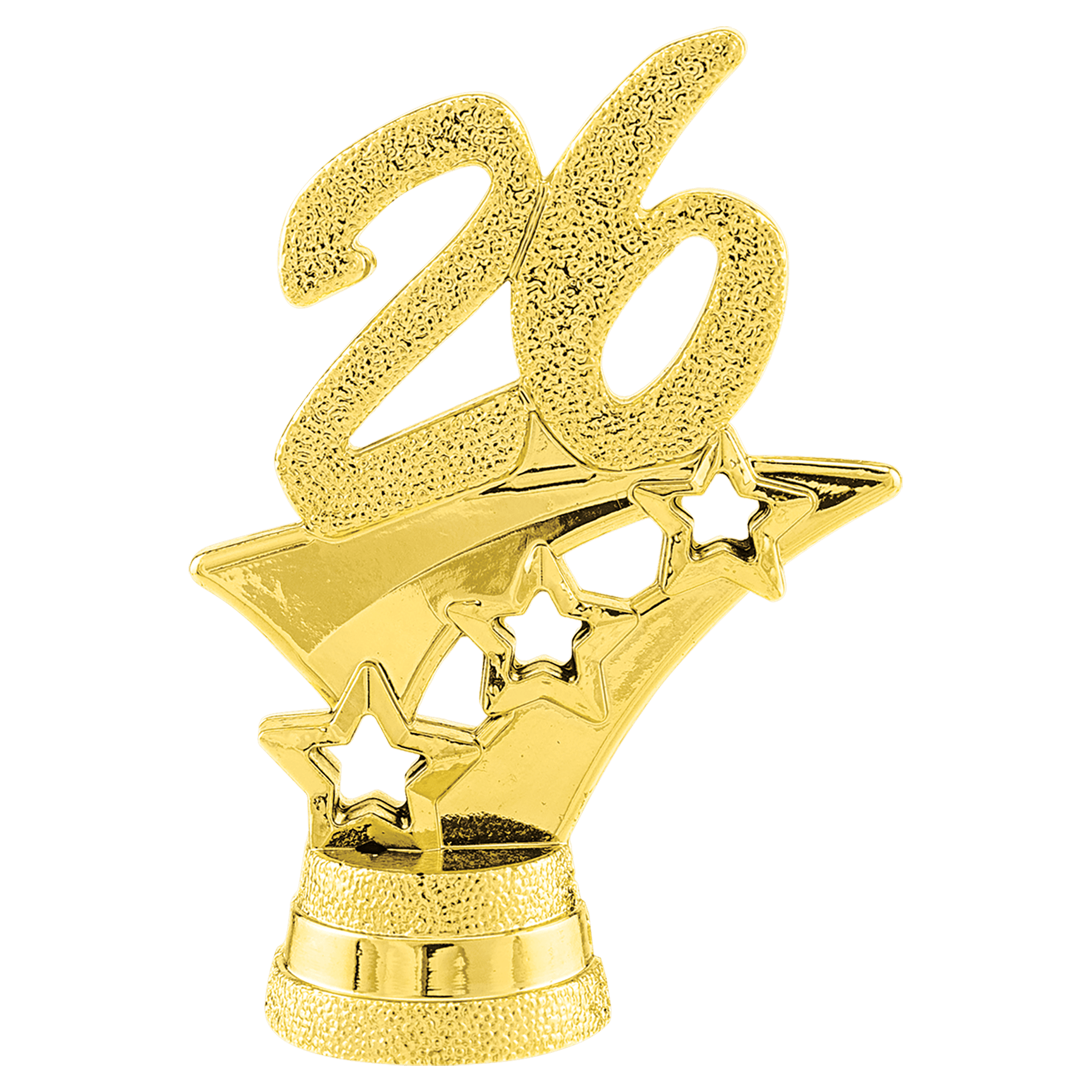 2 1/4" Gold "26" 3-Star Trim