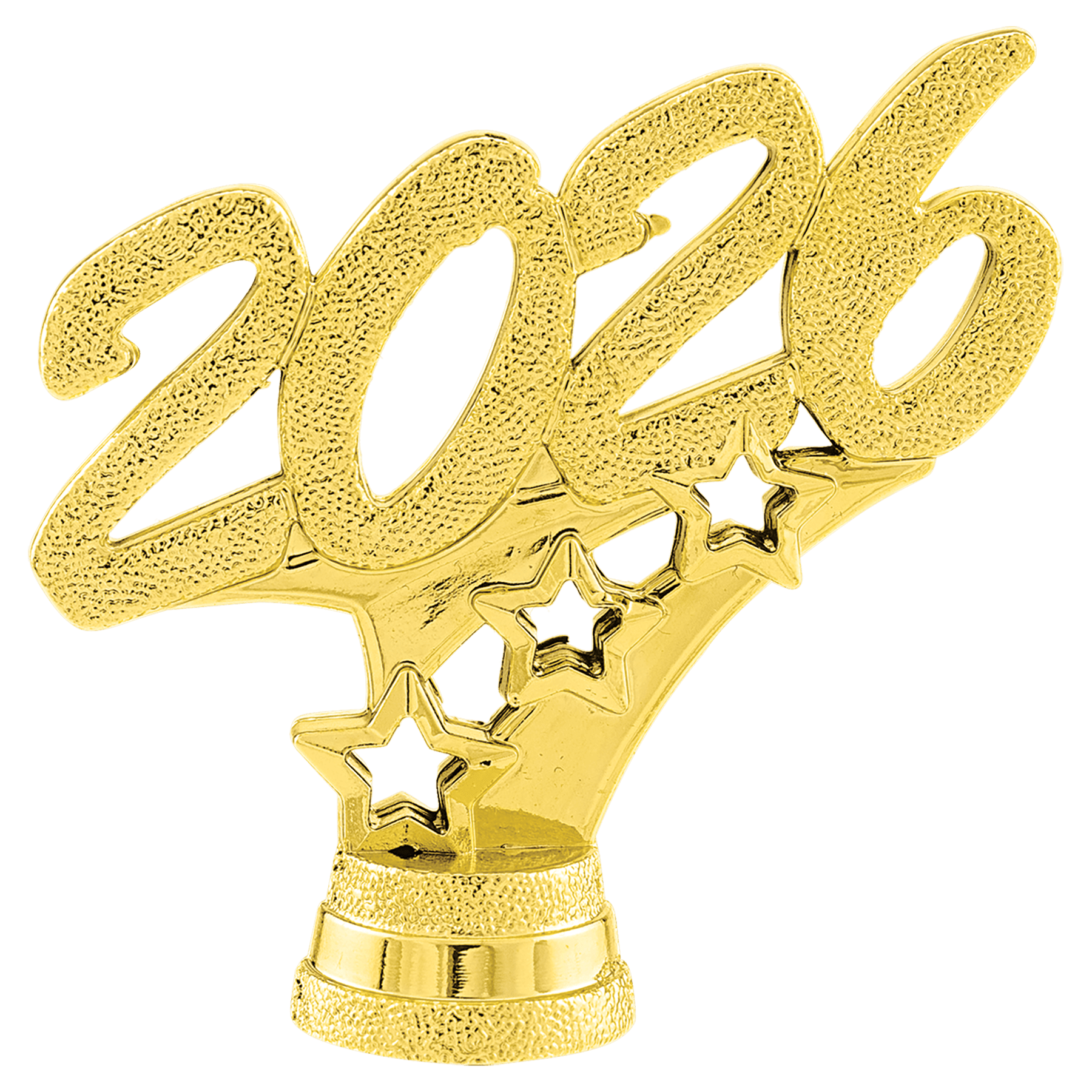 2 1/4" Gold "2026" 3 Star Trim