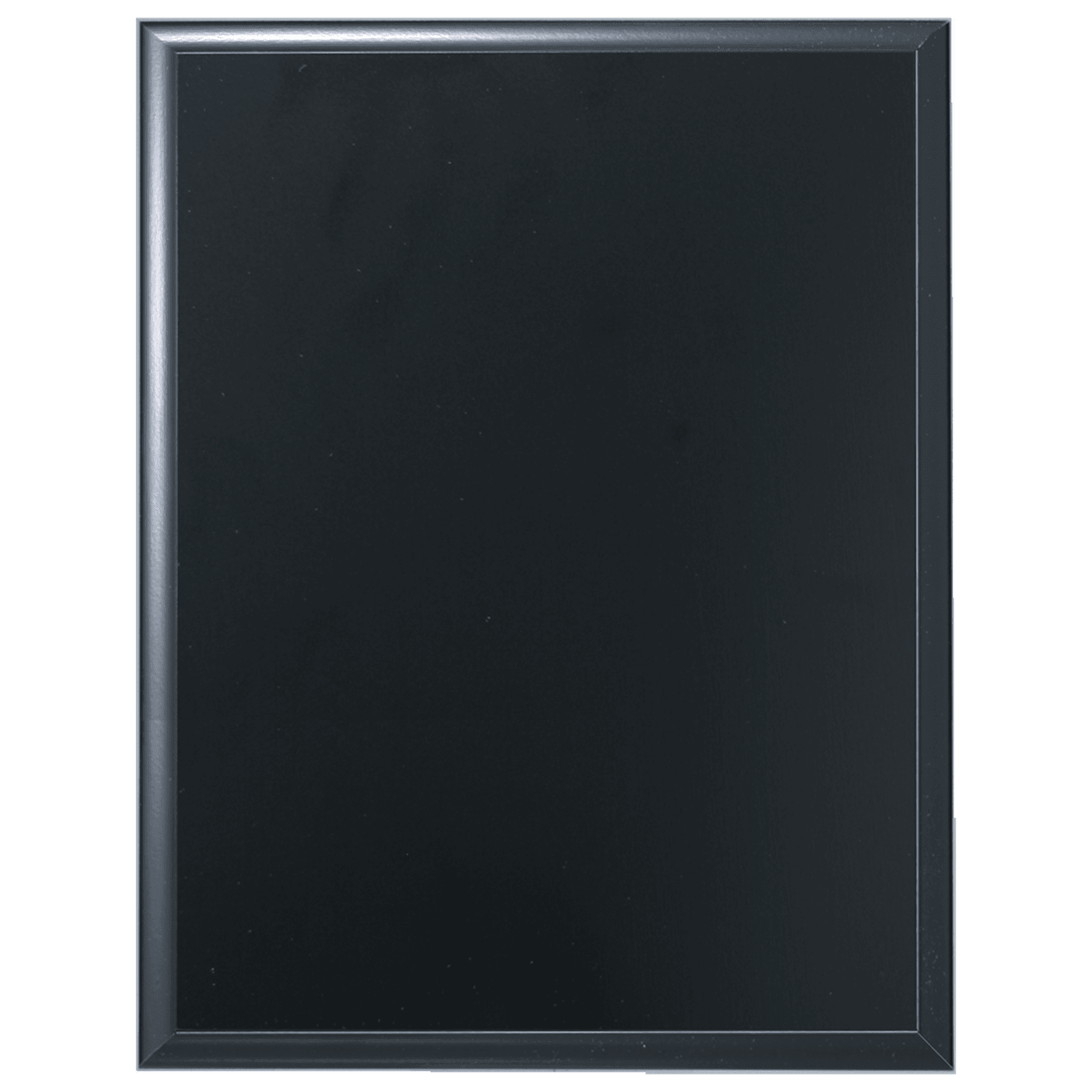 7" x 9" Solid Black Finish Plaque