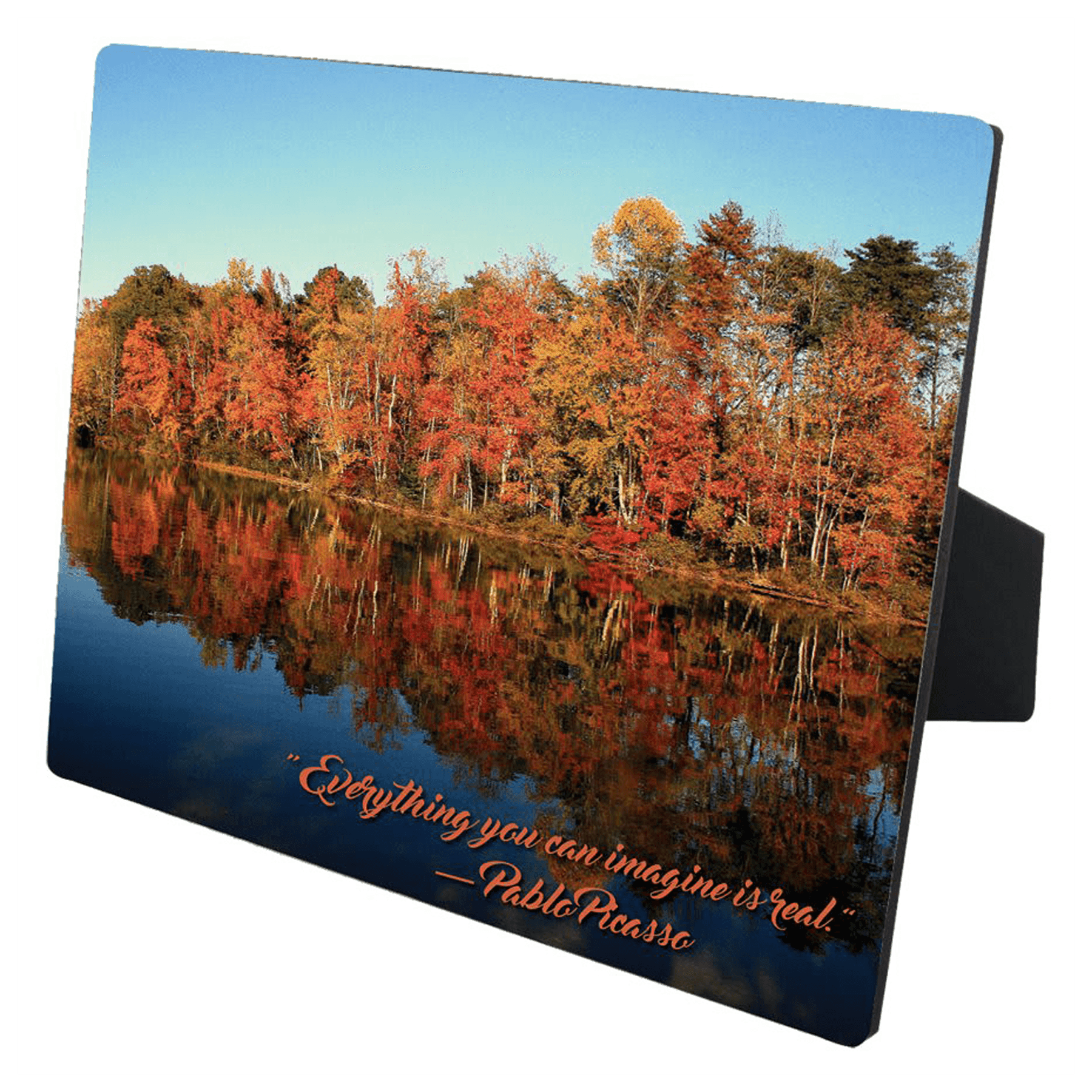 8" x 10" ChromaLuxe Flat Top Photo Panel with Easel
