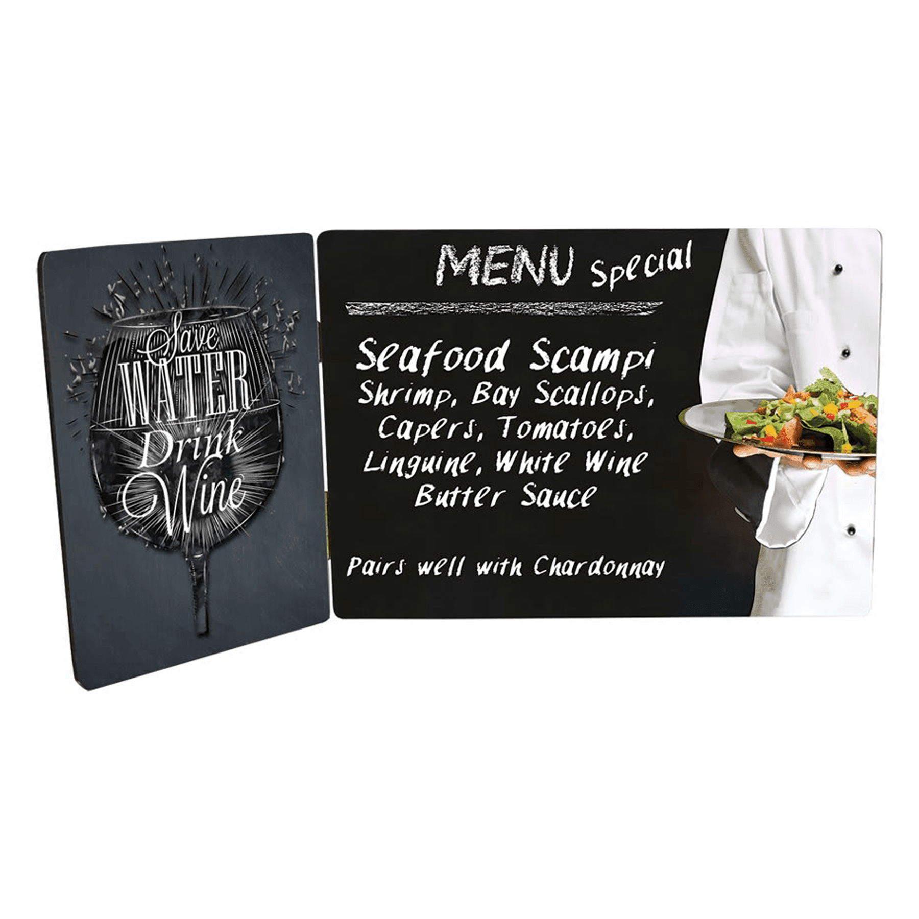 3.5" x 5" & 5" x 7" ChromaLuxe Duo-Panel Photo Panels with Hinges