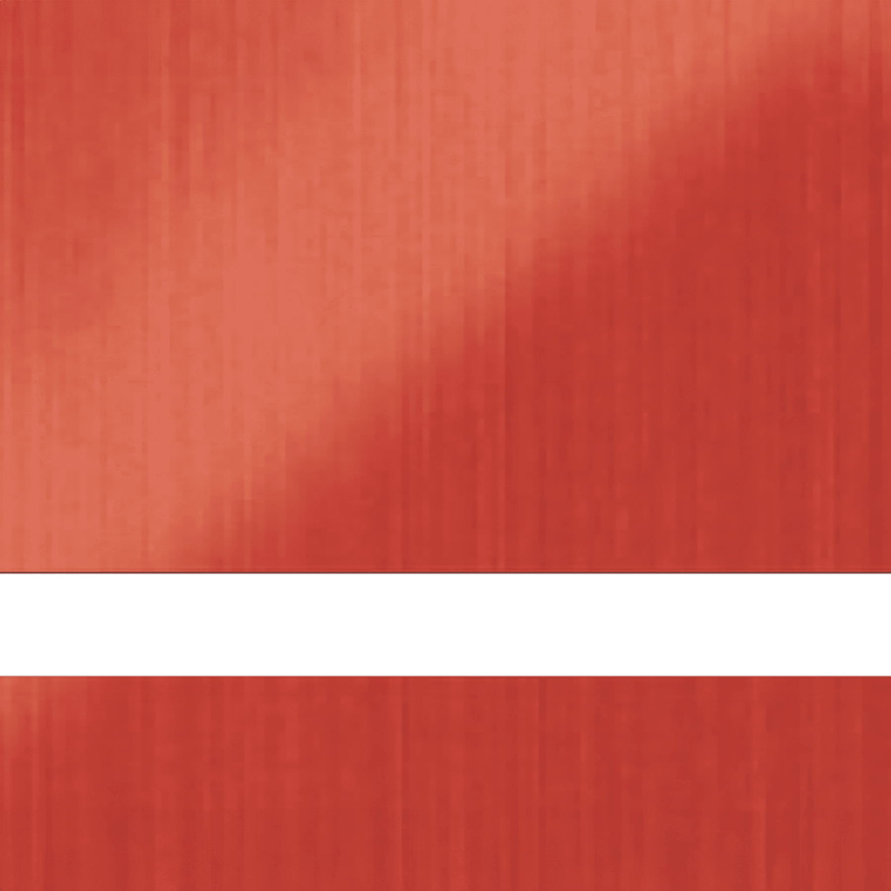 24X49 Duets Metallic Red/White 1/16  Laser Indoor Metals-No Adhesive