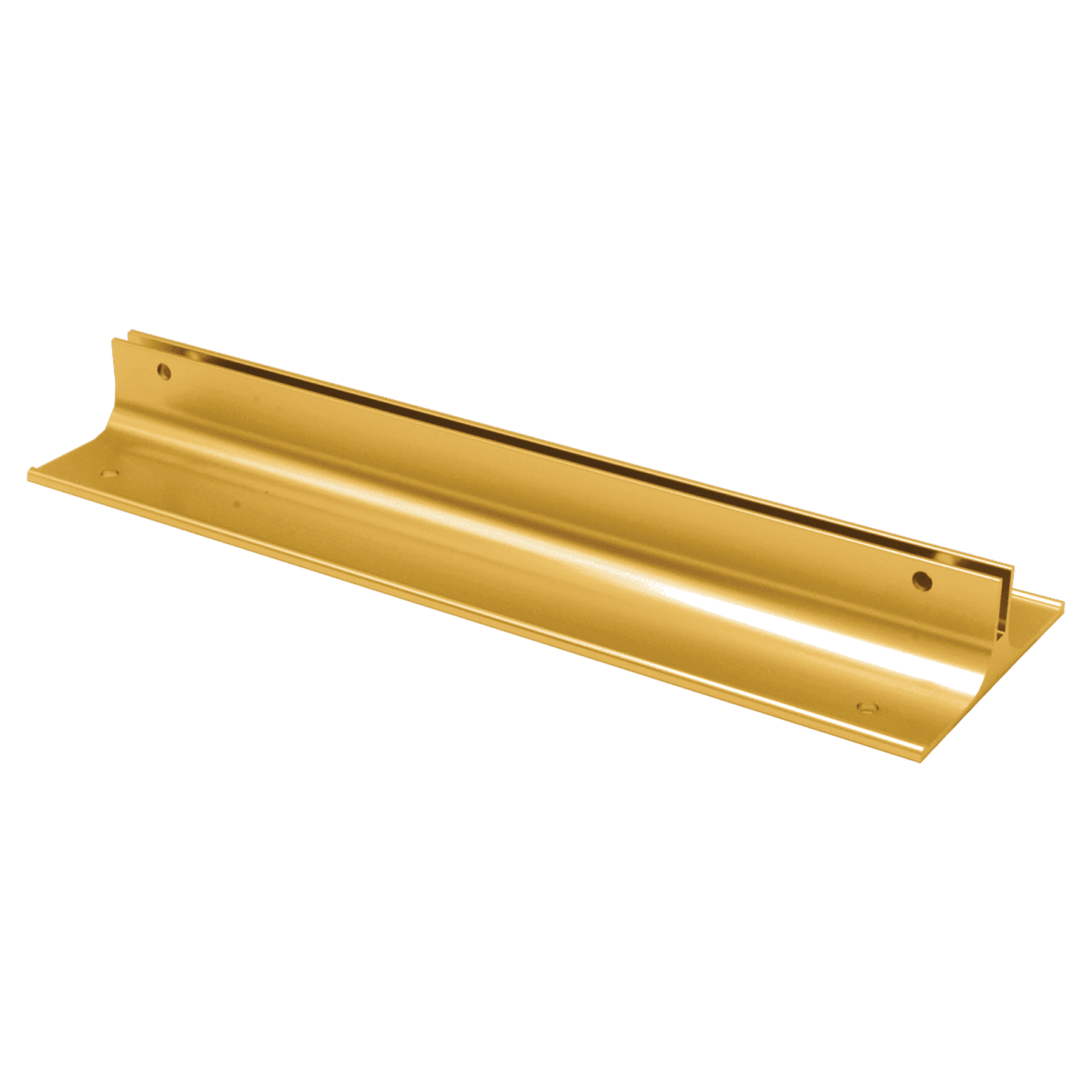 8", Yellow Gold, Kota Pro Aluminum Corridor Bracket, Fits 1/8" Thick Plastic Insert