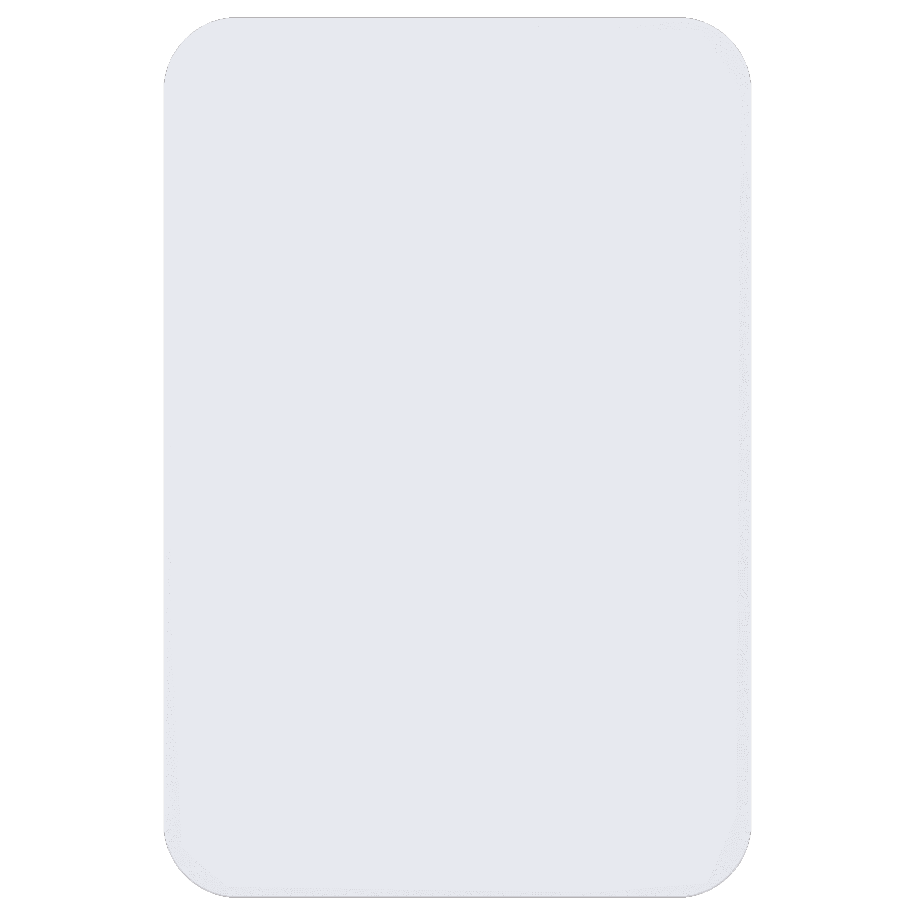 12" x 18" Ultra White Aluminum Sign Blank, 1 1/2" Radius Corners, 0.080"   Thick