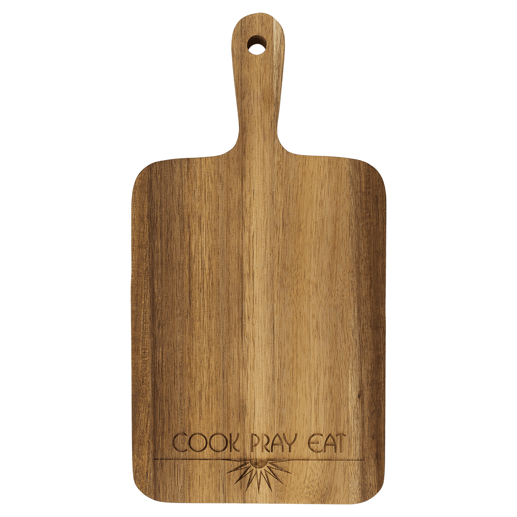 13 1/2" x 7" Acacia Paddle Shaped Cutting Board