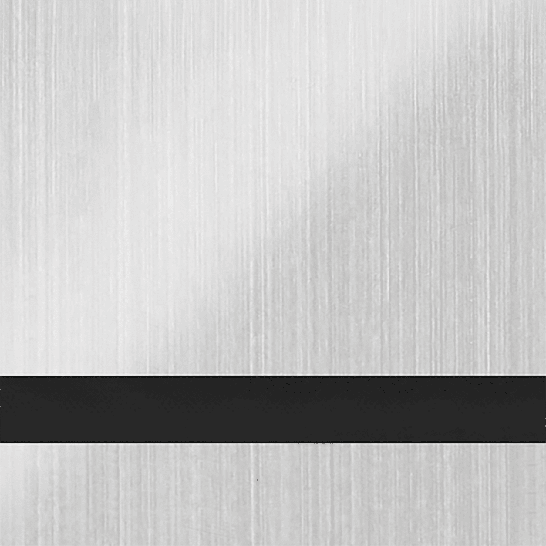 24X49 Duets Brushed Silver/Black  1/8 Laser  Indoor Metals With Clear Guard