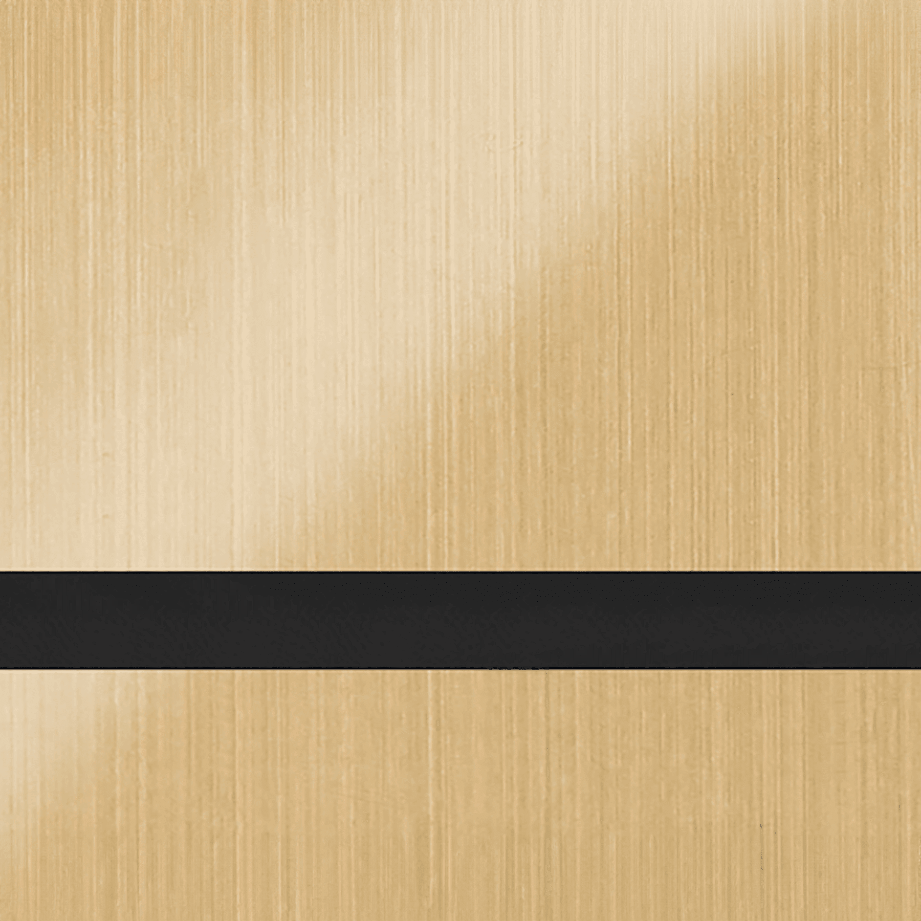 24X49 Duets Brushed Satin Gold/Black 1/8 Laser Indoor Metals