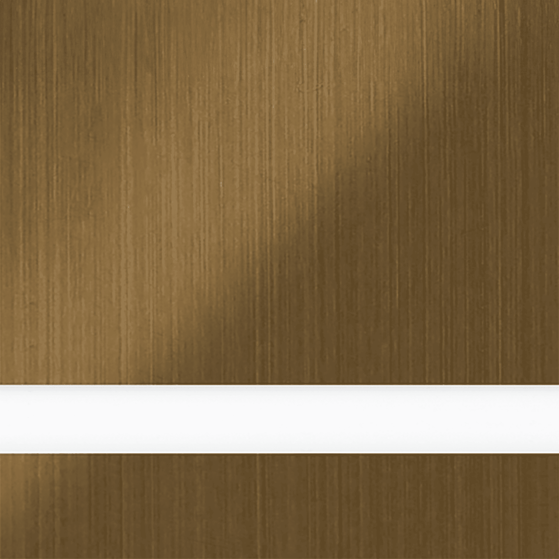 24X49 Duets Brushed Medium Bronze/White 1/8 Laser Metals With Clear Guard