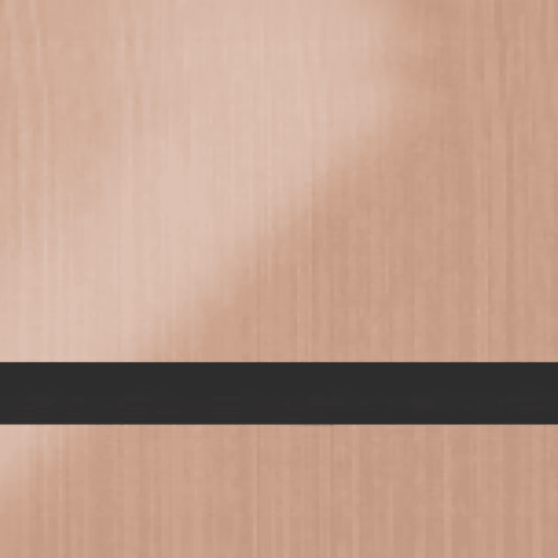 24X49 Duets Brushed Bright Copper/Black 1/8 Laser Indoor Metals