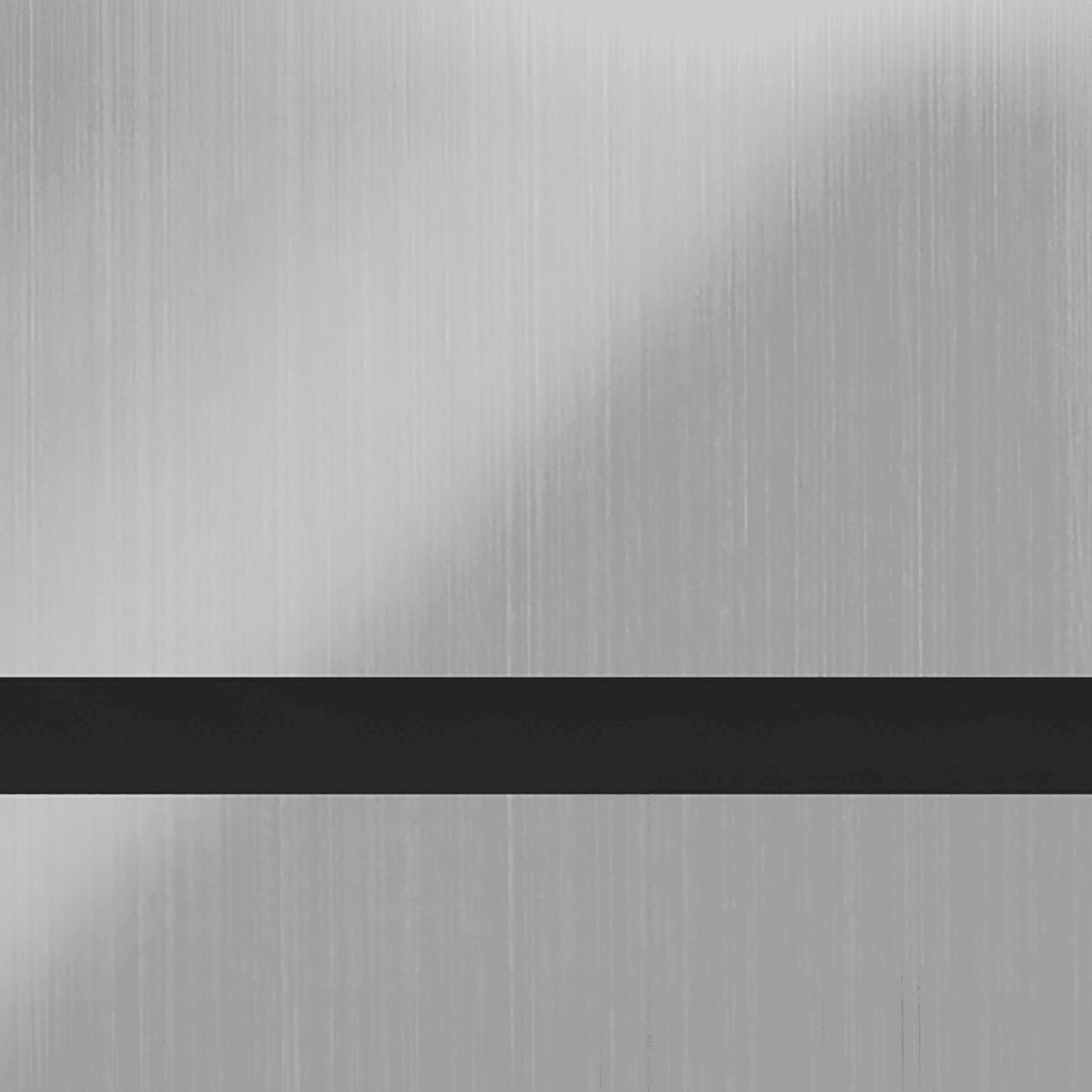 24X49 Duets Brushed Stainless/Black 1/32 Laser Xt Metals-No Adhesive