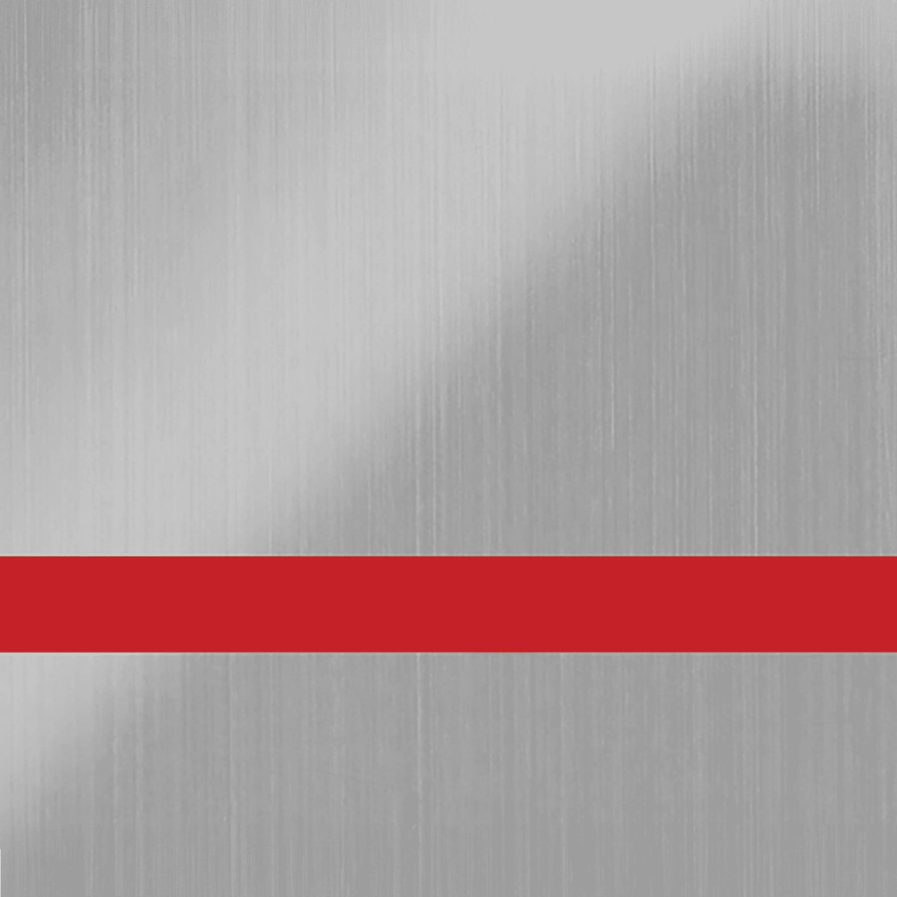 24X49 Duets Brushed Stainless/Red 1/32 Laser Xt Metals-No Adhesive