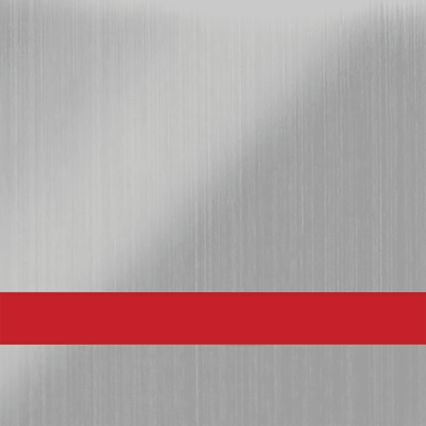 24X49 Duets Brushed Stainless/Red 1/8 Laser Xt Metals