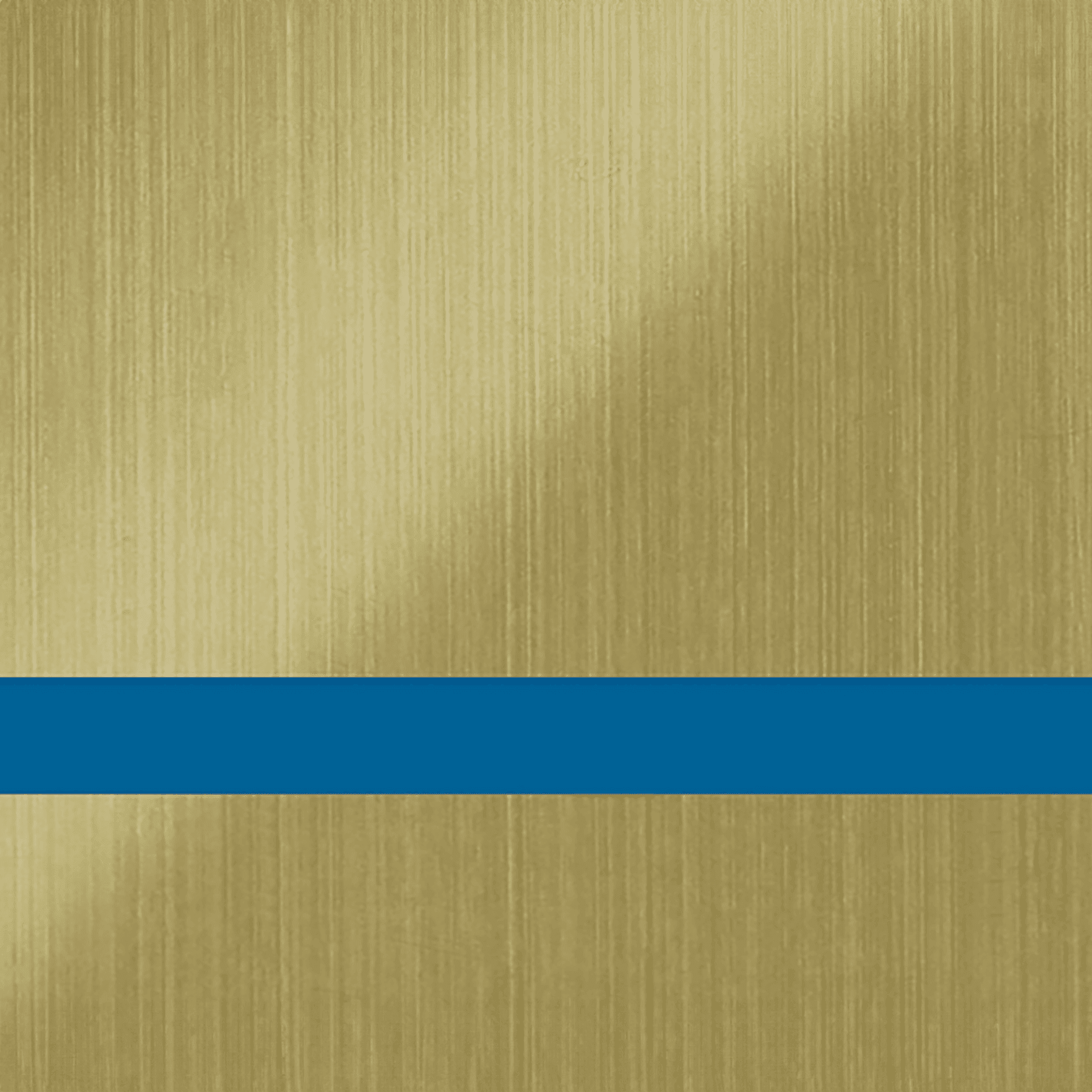 24X49 Duets Brushed Stainless/Blue 1/32 Laser Xt Metals-No Adhesive