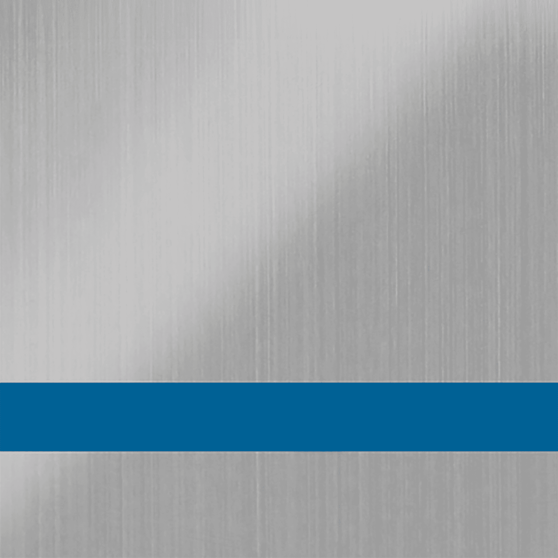 24X49 Duets Brushed Stainless/Blue 1/8 Laser Xt Metals