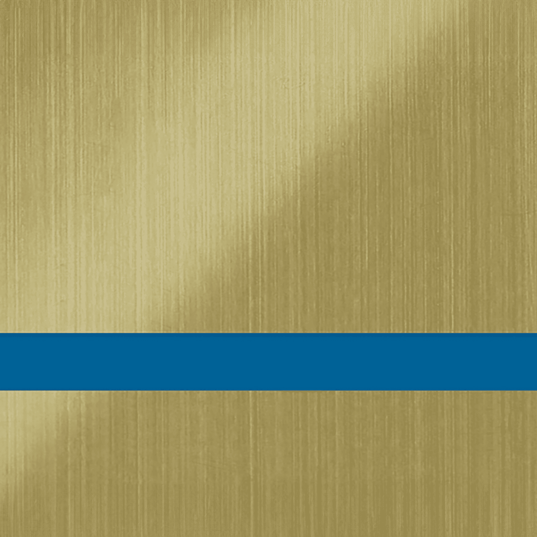 24X49 Duets Brushed Old Gold/Blue 1/32 Laser Xt Metals-No Adhesive