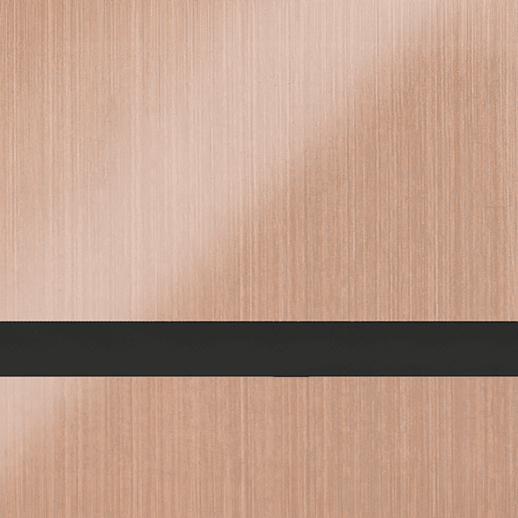 24X49 Duets Brushed Copper/Black 1/16 Rotary Metals With Clear Guard