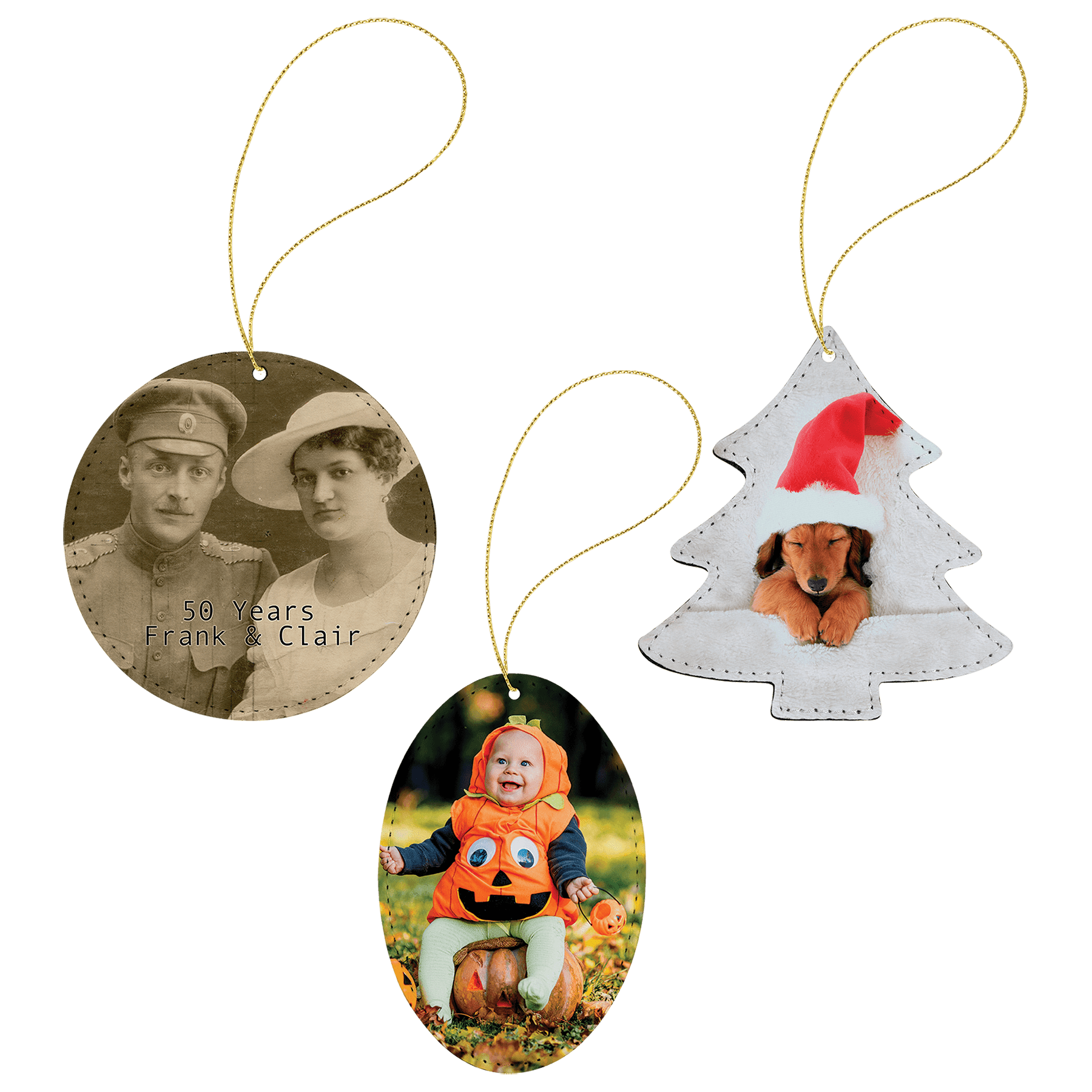 Subli-Tru Ornament with Gold String Sample Set