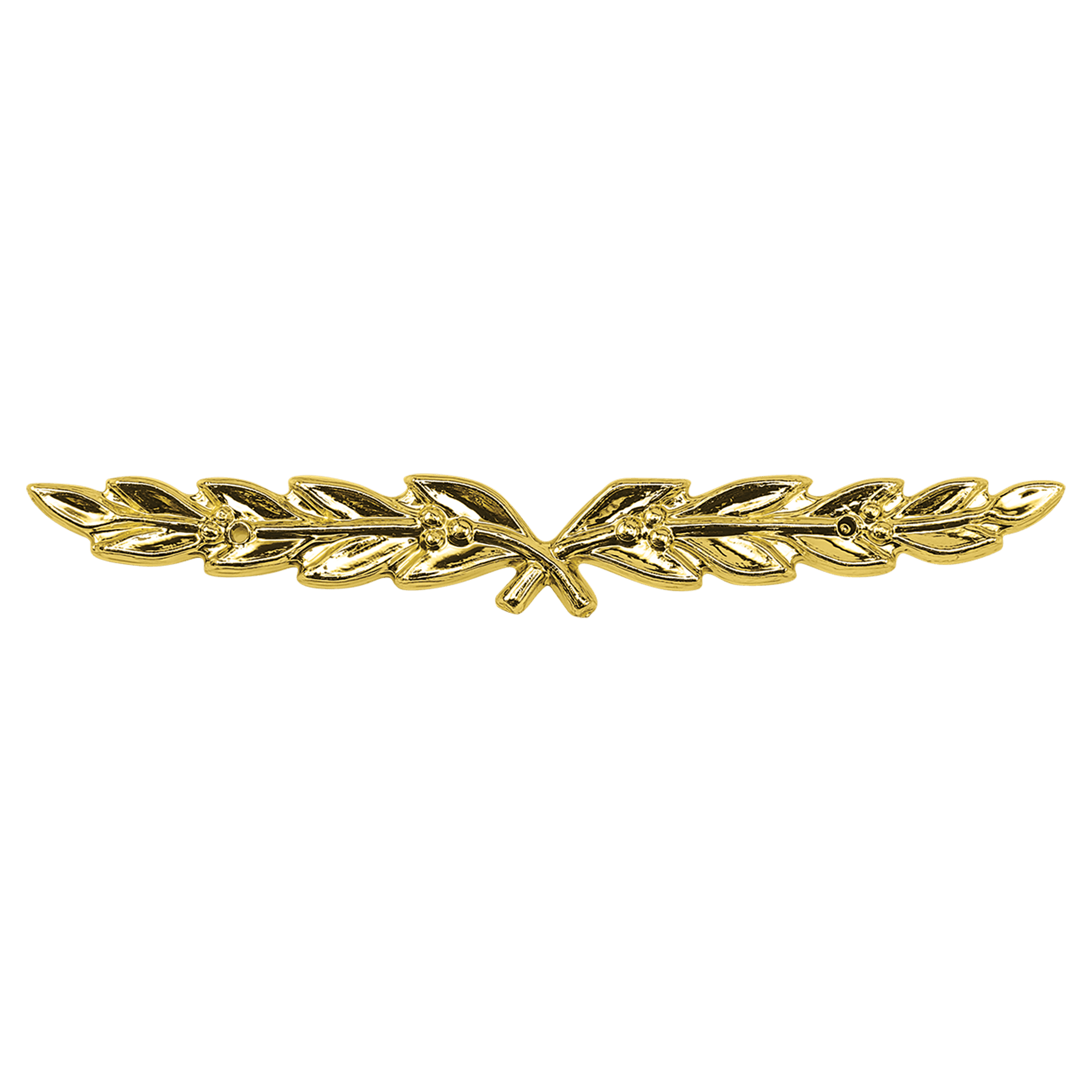 3 1/2" Gold Leaf Center/Wheat Design Plaque Trim