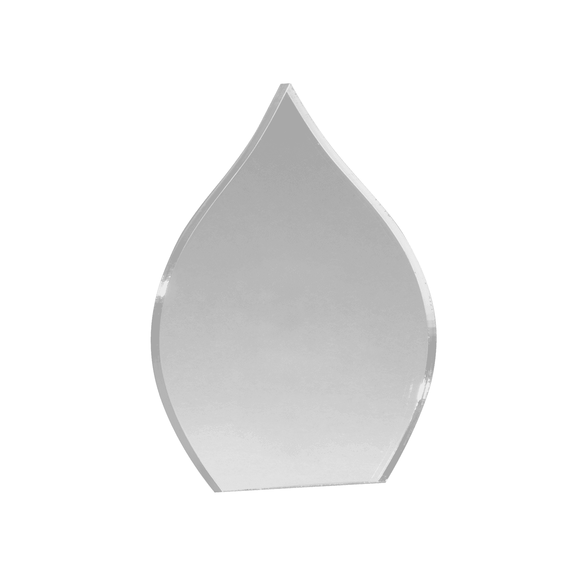 6 1/4" Blue Flame Acrylic with Clear Pop-Out Center-Replacement Pop-Out Center Upright Only