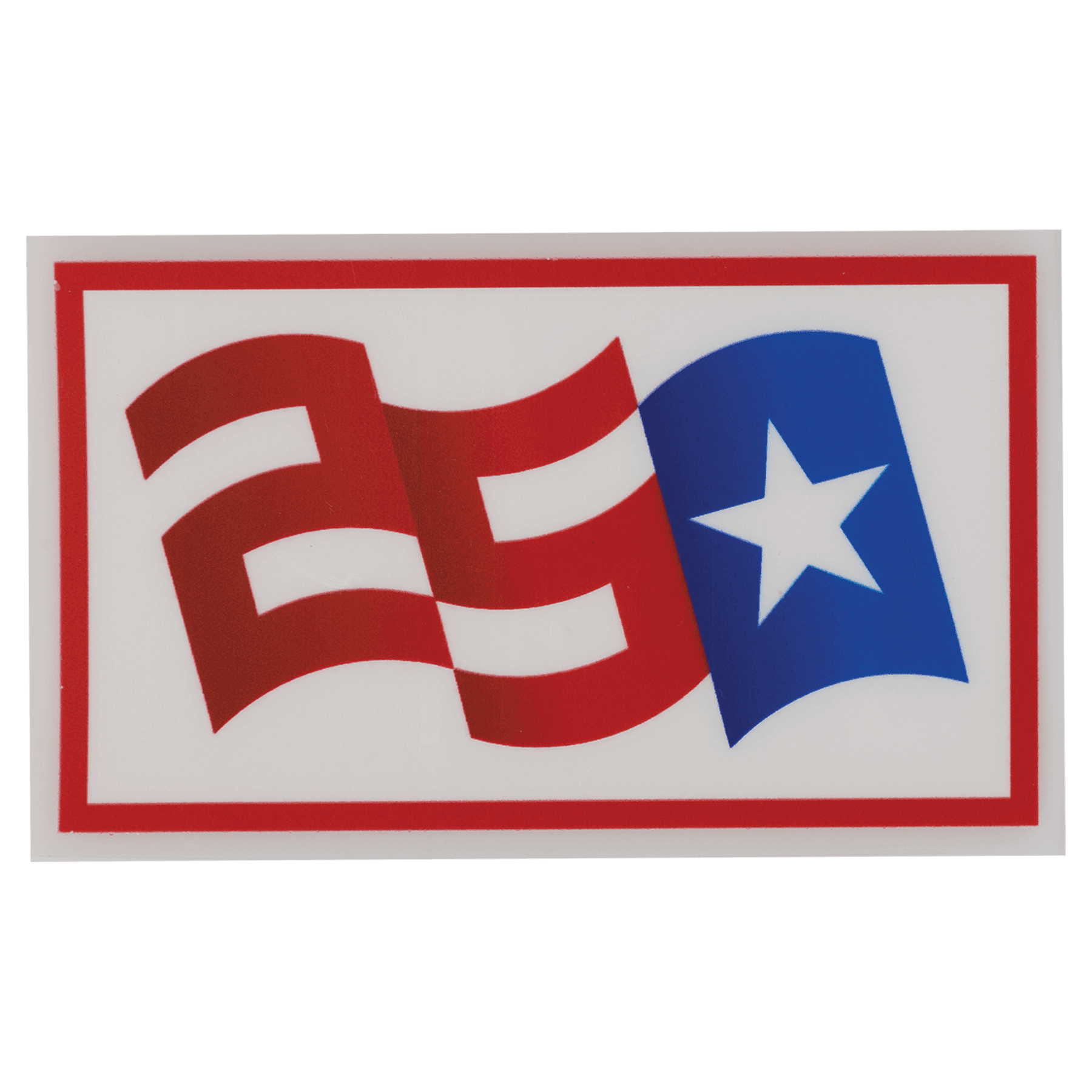 3" x 1.748" Red, White, and Blue Rectangle 250 Star DTF Transfer