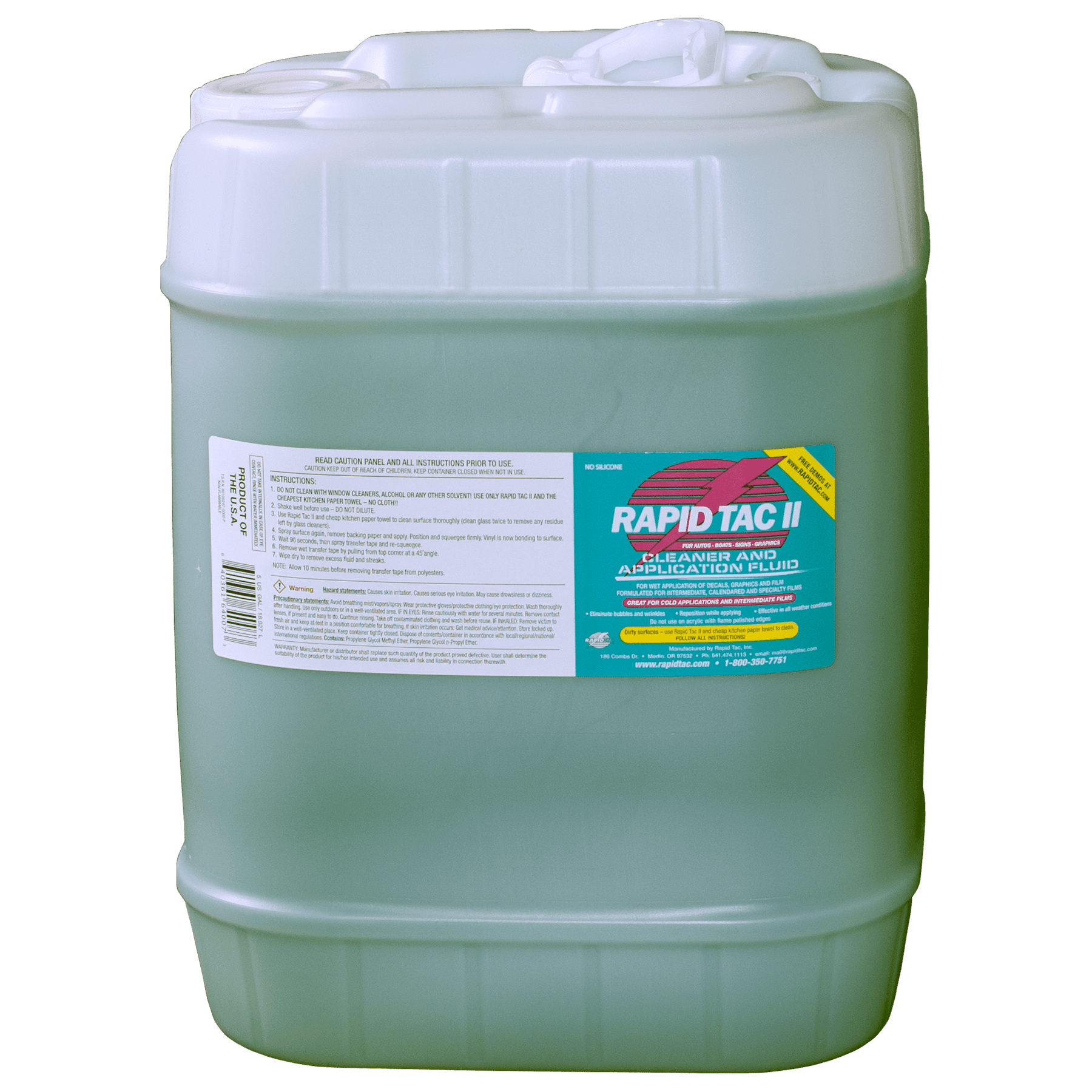 Rapid Tac II Application Fluid, 5 Gallon