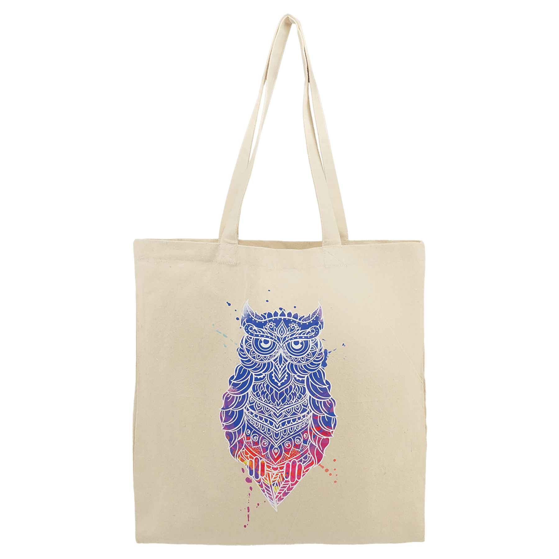 Natural Cotton Canvas Tote, 14 1/2" x 15 1/2"