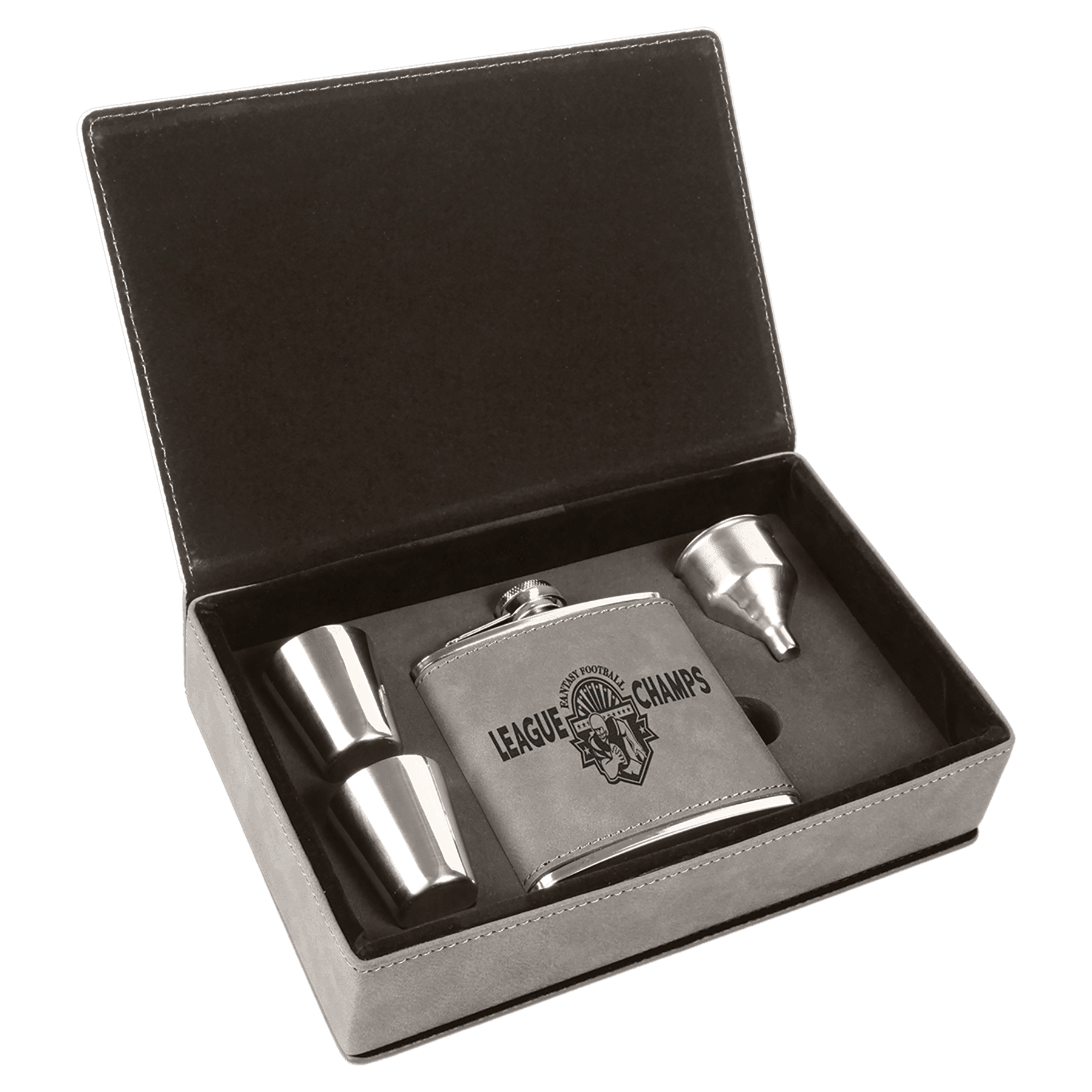 GRAY FLASK GIFT SET