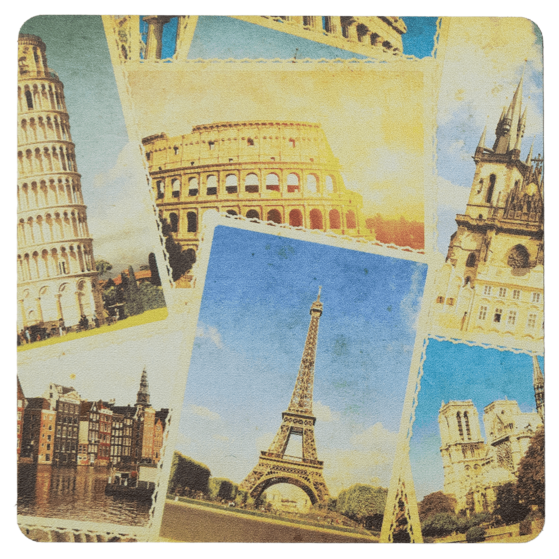 2 1/2" Square Kota Pro Black UV Print Magnet