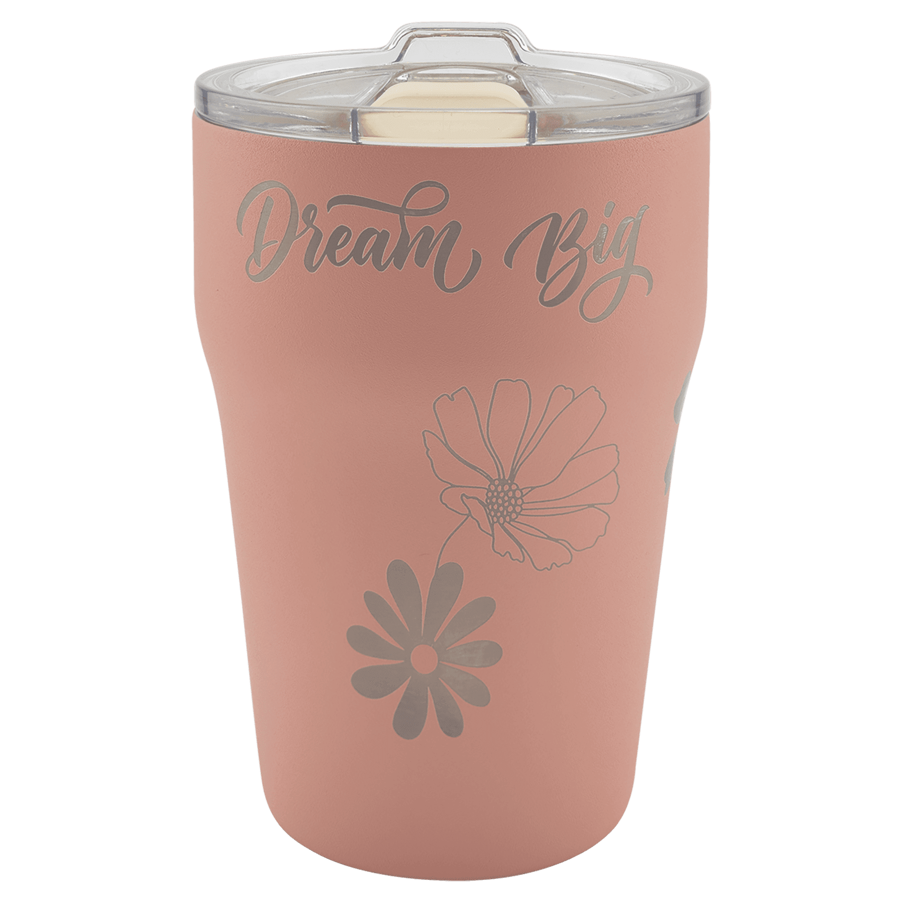 Dusty Rose 13 oz. Stackable Tumbler with Ceramic Liner and Slider Lid