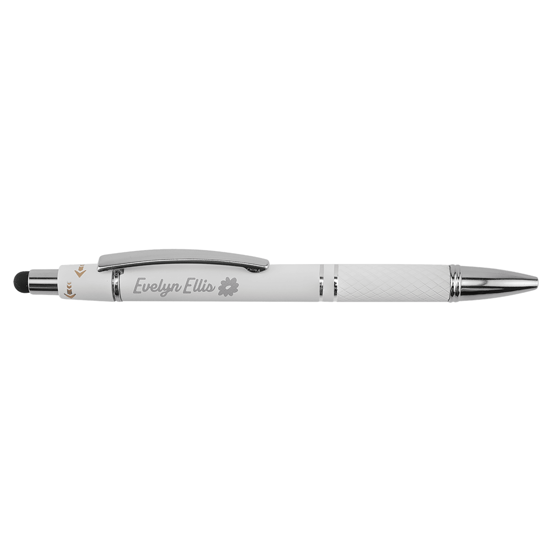 White Spinner Pen