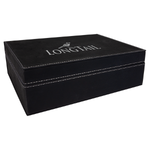 Black/Silver Leatherette Gift Box