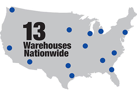 14 WAREHOUSES NATIONWIDE
