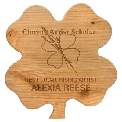 9.75X10.25ALDR CLOVER PLQ