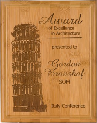 6X8 BAMBOO PLAQUE