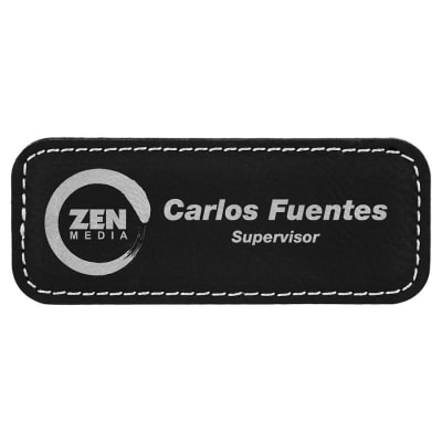 3.25X1.25RND CRNR BLK/SLV