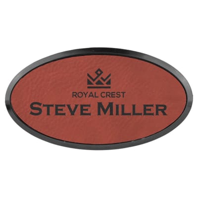 3X1.5″ OVAL ROSE BADGE