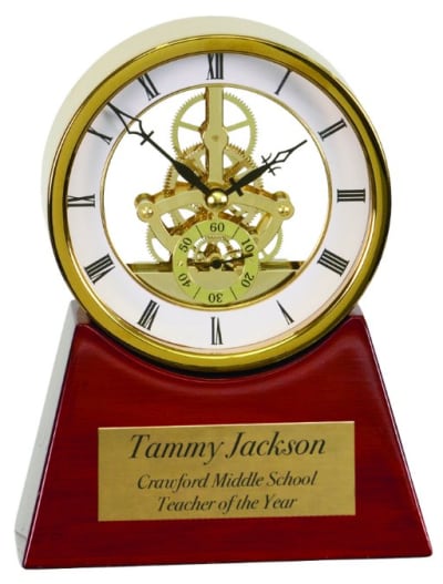 7.25″EXEC RSWD/GLD CLOCK