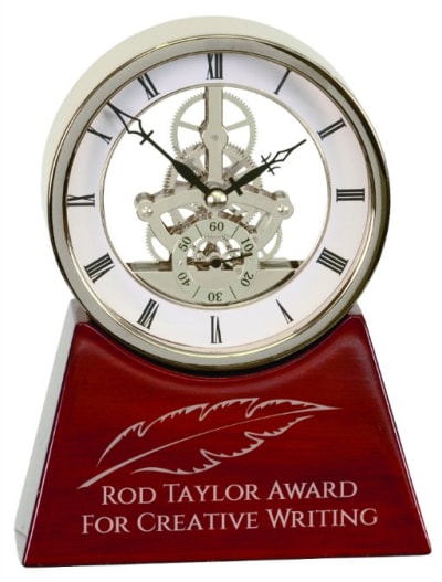 7.25″EXEC RSWD/SLV CLOCK